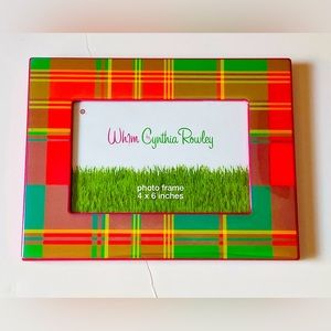 PHOTO FRAME BY CYNTHIA ROWLEY: colorful plaid pattern